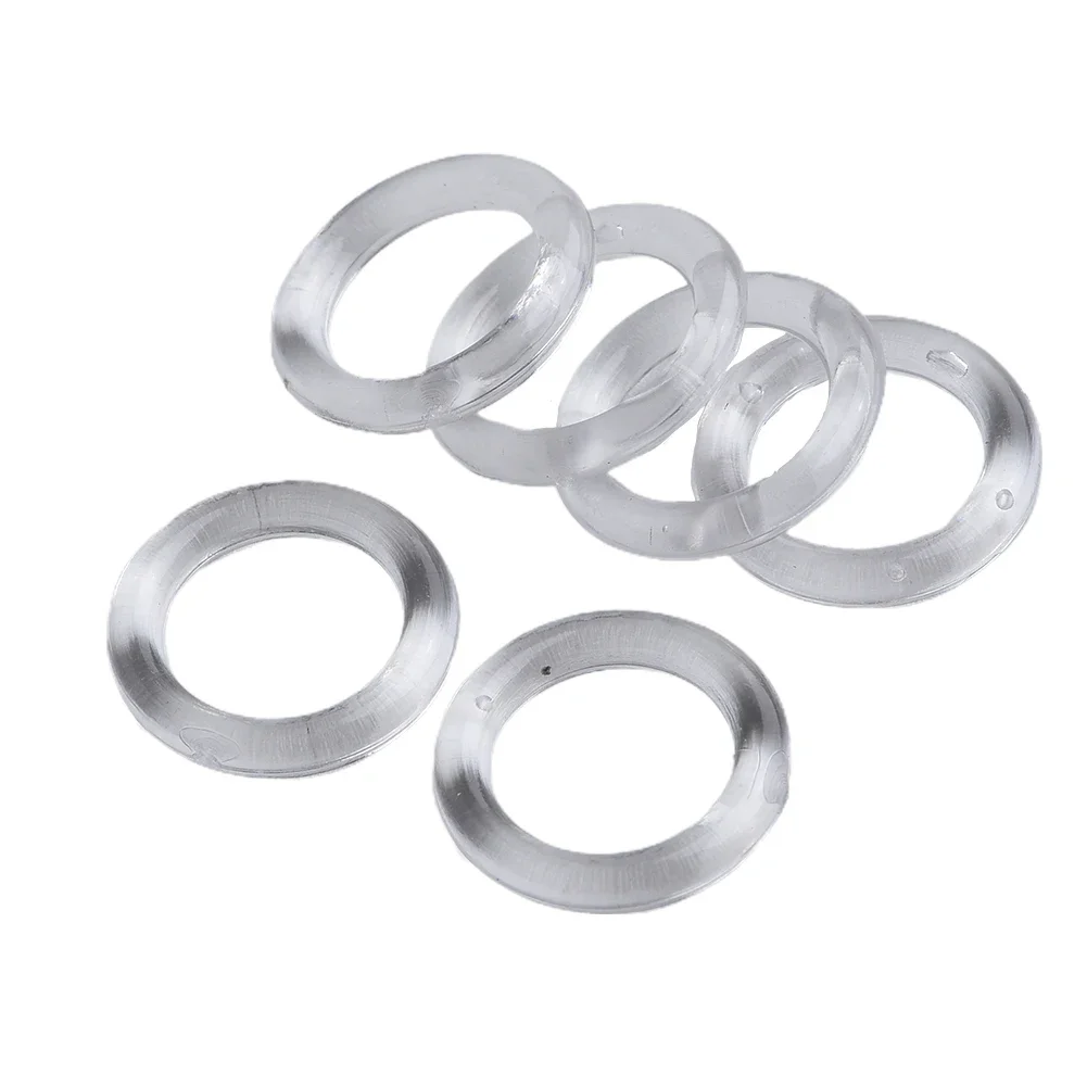 50 Pack Clear Plastic Vertical Blinds Curtain Rings 11mm Inner Diameter Highly Compatible With Original Equipment