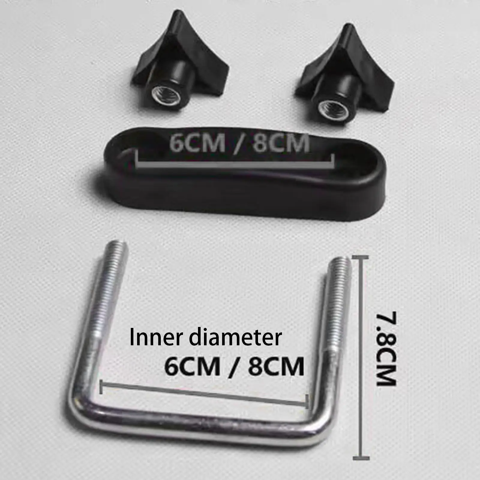 Auto Roof Luggage Rack U Bolt Clamps Easy Install Retainer Clip for Luggage Rack Accessories Most Cars