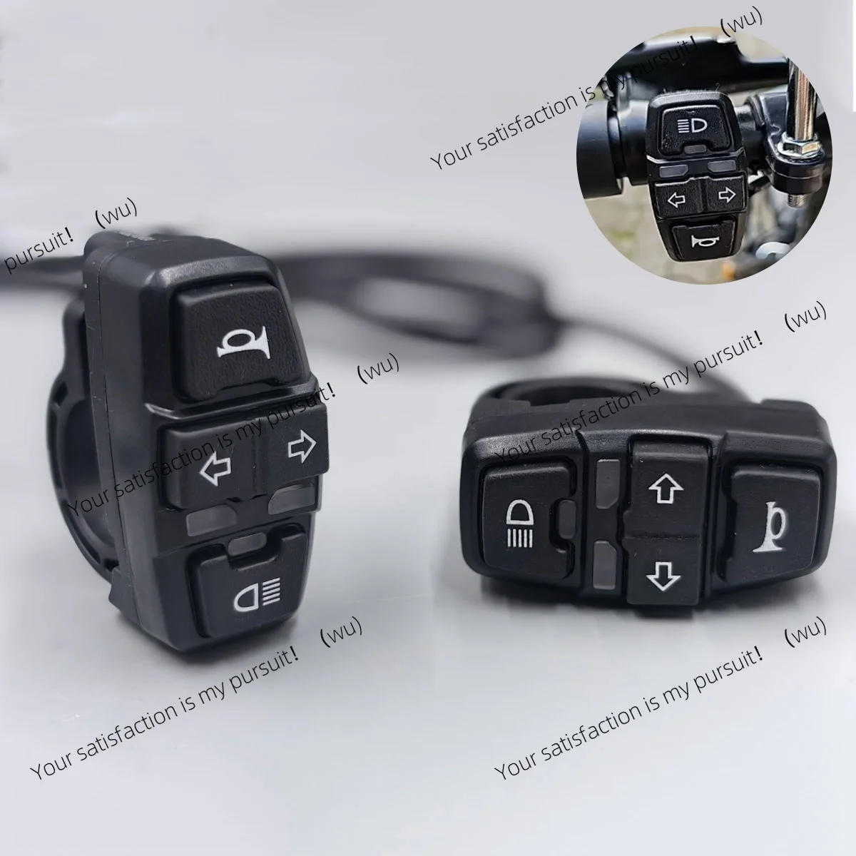 Scooter electric bicycle switch, headlight steering signal horn switch, 36V/48V on/off control switch