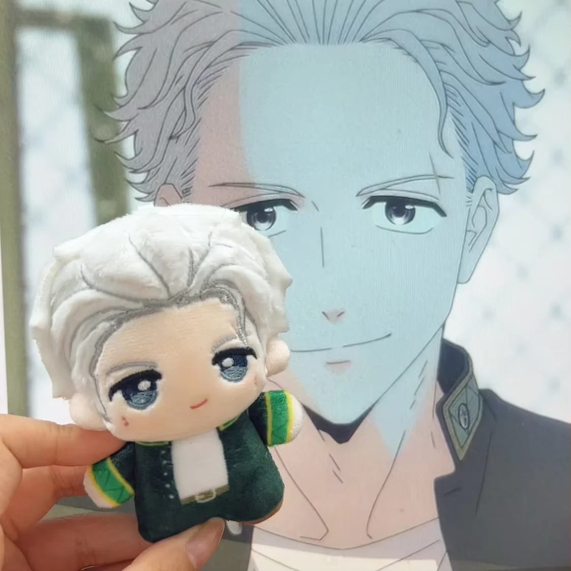 الهاسكي وقطته البيضاء Shizun أفخم الدمى 10 سنتيمتر المفاتيح البسيطة لينة ألعاب من القطيفة حقيبة قلادة الدمى عطلة هدية عيد ميلاد