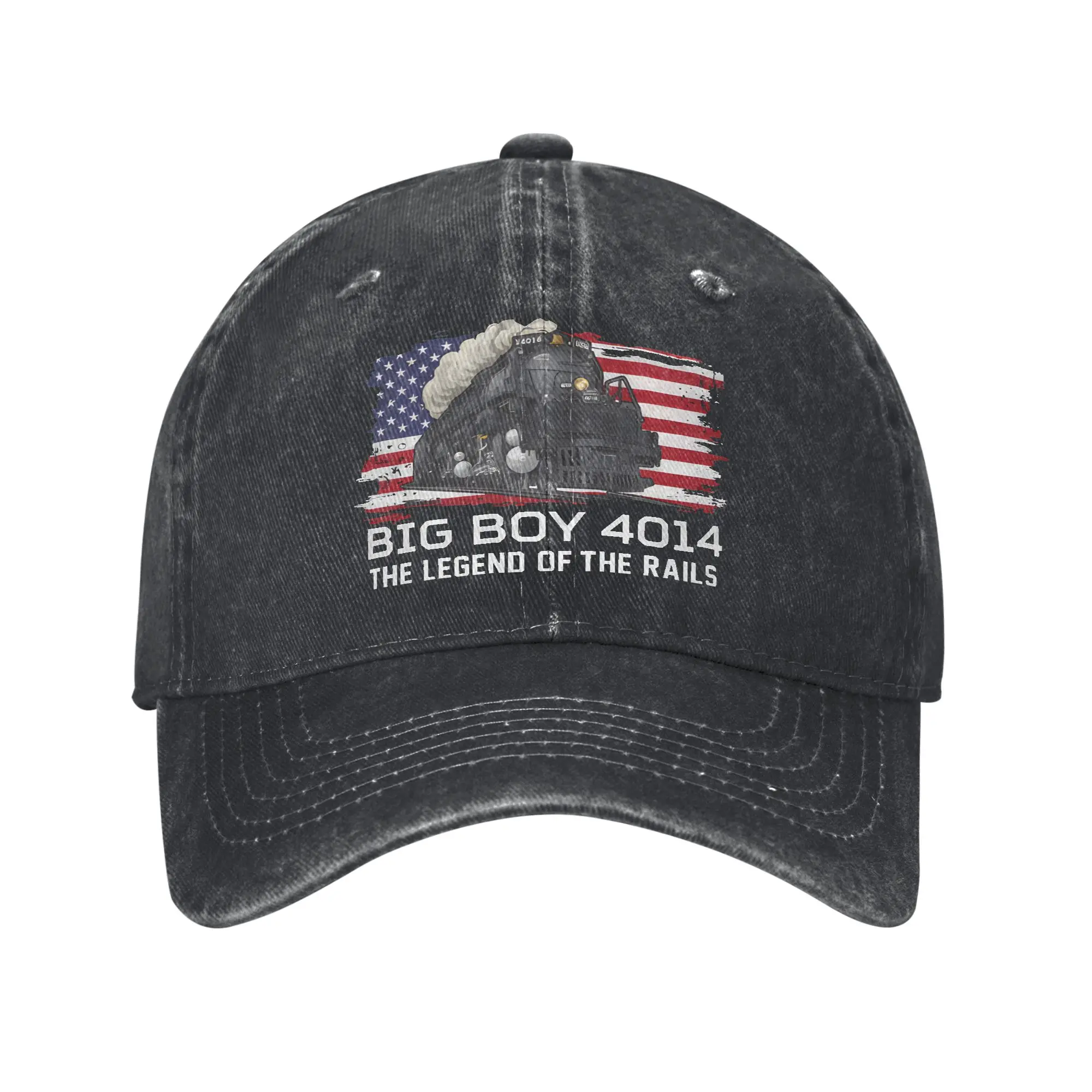 Big Boy 4014 1941 Steam Locomotive Printed Caps Men Women Cotton  Trucker Hat Daily Wear Baseball Cap Adjustable