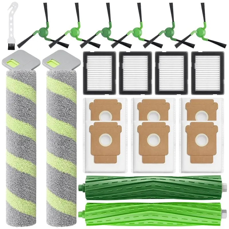 [HOT!A24R】 For Combo Robot Vacuum Vacuum Brush Dust Bag Filter Roller Mop Spare Parts
