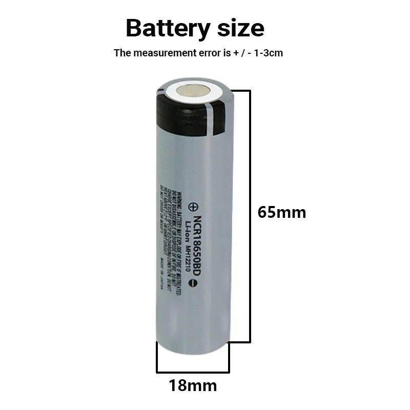 Original large capacity 18650 rechargeable lithium battery 3200mAh 3.7V NCR18650BD, original battery 18650 BASONKALA