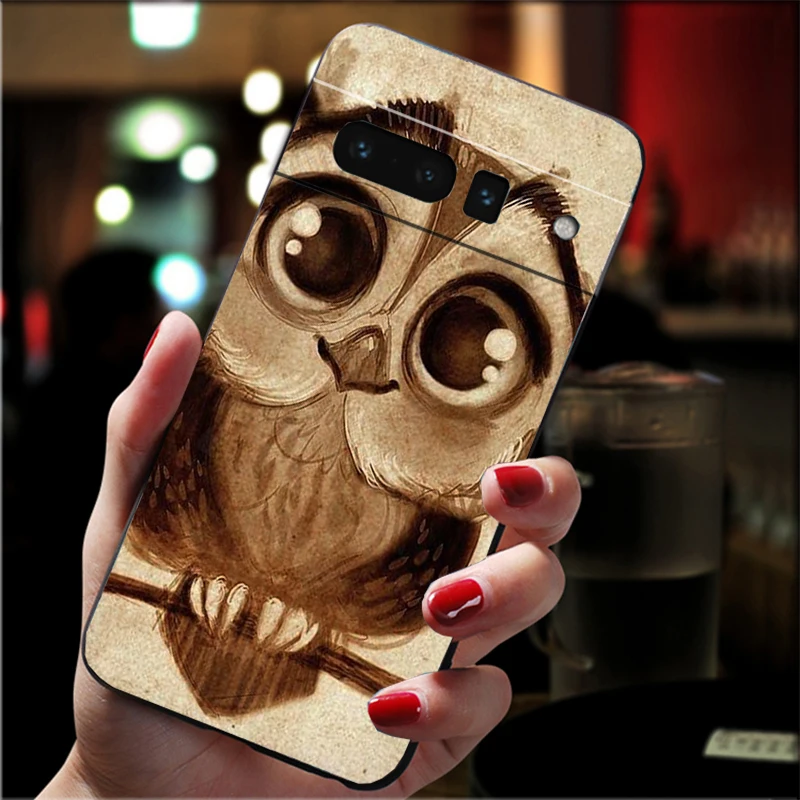 

Phone Case For Google Pixel 10 9 Pro XL 9A 8 7 6 Pro Pixel 8A 7A 6A Pixel 8 7 6 5 Animal Cute Cartoon Owl