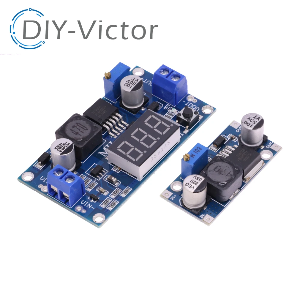 XL6009 DC-DC Boost Power Supply Voltage Regulator Step-up Module Output Adjustable 5V With Digital Display 4A LED Voltmeter