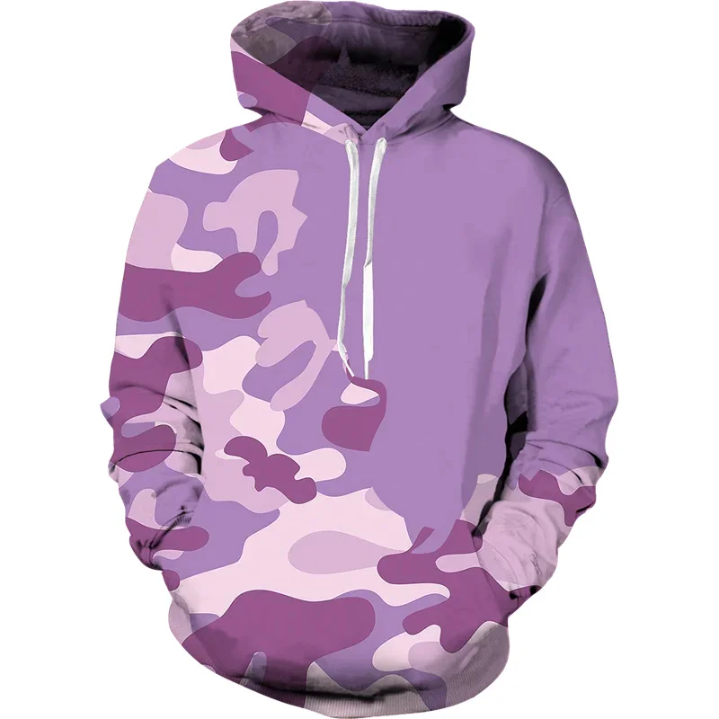 Color Camo Hoodie Men Camouflage Sweatshirt Harajuku 3d Printed Hoodies Clothes Retro Military Mens Clothing Spring Autumn