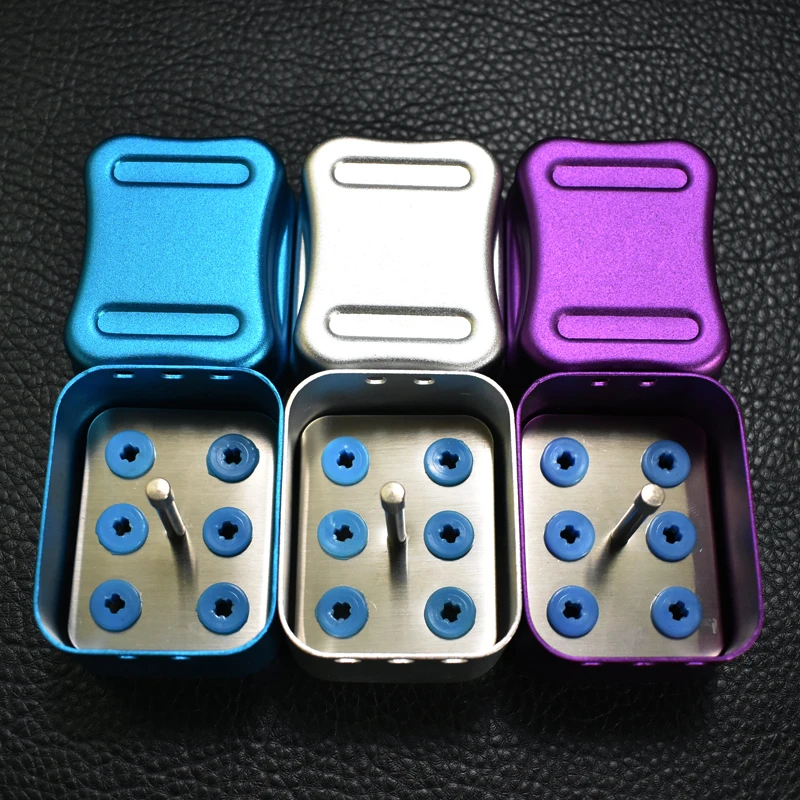 Dental-Desinfektionsbox für Scaler-Spitzen, Autoklav-Sterilisator für Mundpflegegeräte, zufällige Farbe, 6 Löcher – Detail 1