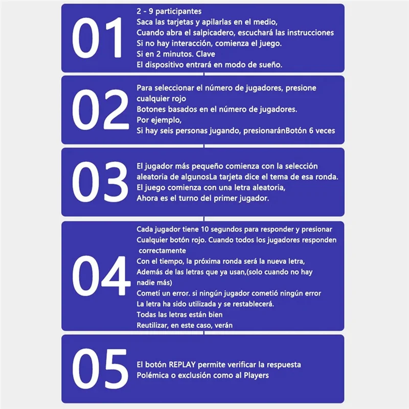 AC52-Upgraded Basta 2.0 Children's Puzzle Board Game Spanish Crazy Alphabet Parent-Child Interactive  Family Games