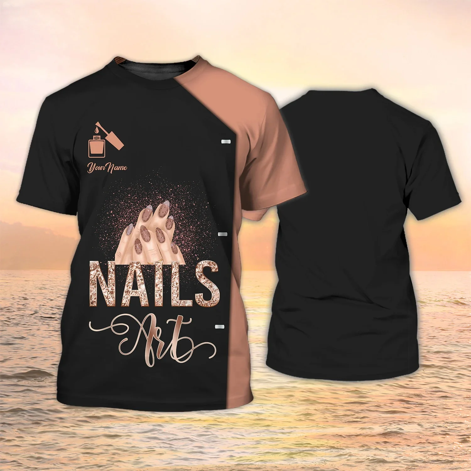 PLstar Cosmos Latest Summer Men's T-shirt Nail Artist Personalized 3D Printed Unisex Casual t shirt Gift For Manicurist DW167