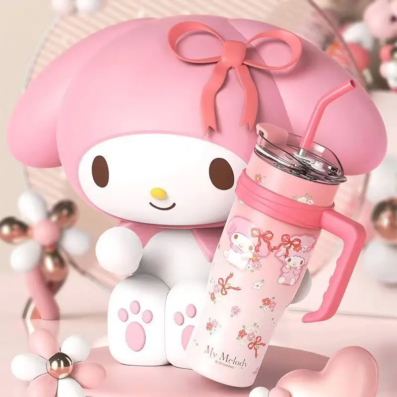 Kawaii Sanrio HelloKitty My Melody Kuromi Premium Stainless Steel Bottle Large Capacity Essential for Hydration on The Go Anime view 6