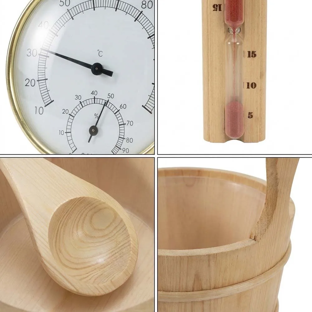 Sauna Ladle Spoon 30*30*27cm Sauna Accessory Set Complete Sauna Solution Hassle-free Setup Moisture Level Monitor