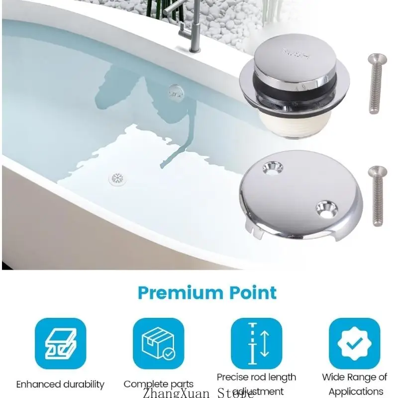 Badewannenverkleidung, Badewannenzubehör, Universal-Auslösehebel, Badewannen-Ablaufset 3XUF – Detail 8