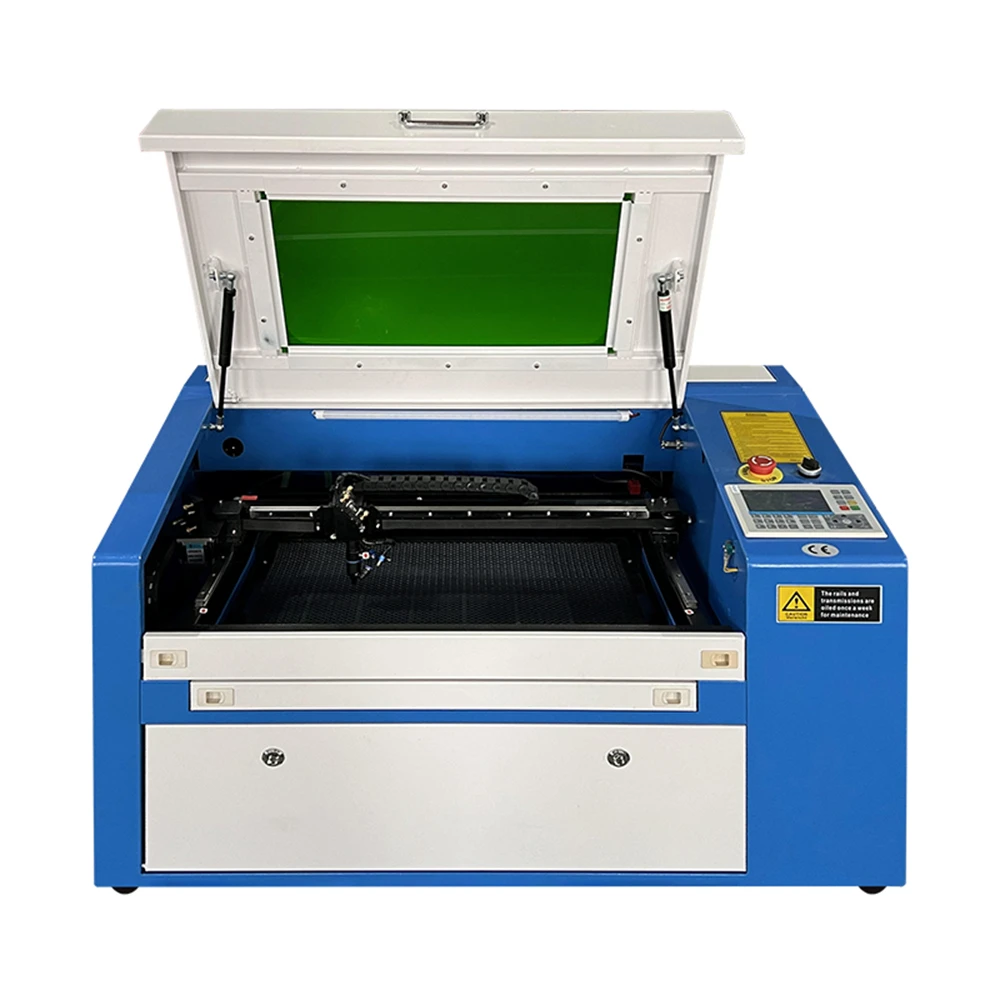 Portable Mini CO2 Laser Engraving/Cutting Machine 3050 5030 350 530 50w Multifunctional Wood Rubber Stand AI BMP Graphics