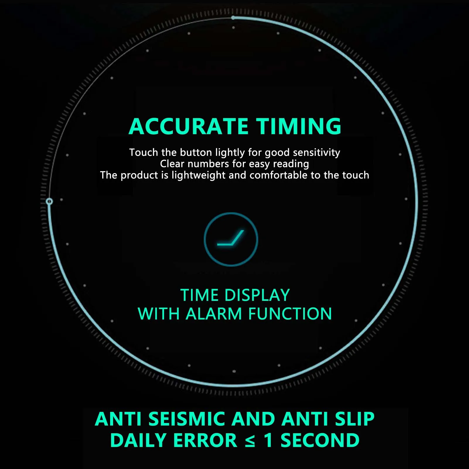 Electronic Digital Stopwatch Timers With Stop and Restart Function Countdown Design Suitable for Running Training