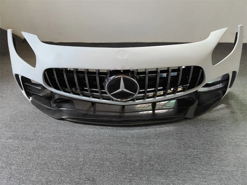 =High quality carbon fiber resin primer GTR style front bumper for Mercedes Benz AMG GT GTC GTS body kit rear bumper