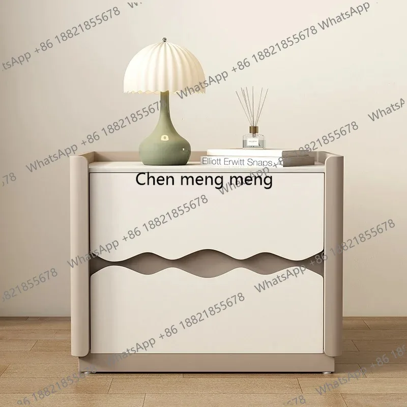 

White Wooden Nightstands Trendy Simple Design Minimalist Interior Bedside Table Luxury Accent