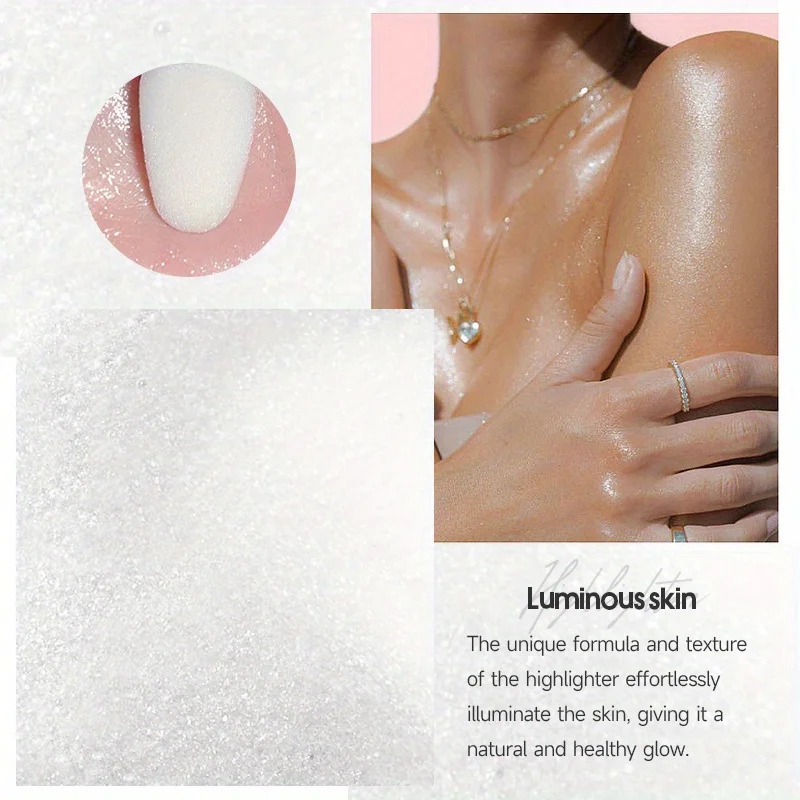 Bâton de surligneur en poudre dégradée, fard à joues scintillant, paillettes d'ombrage, surligneur de maquillage éclaircissant