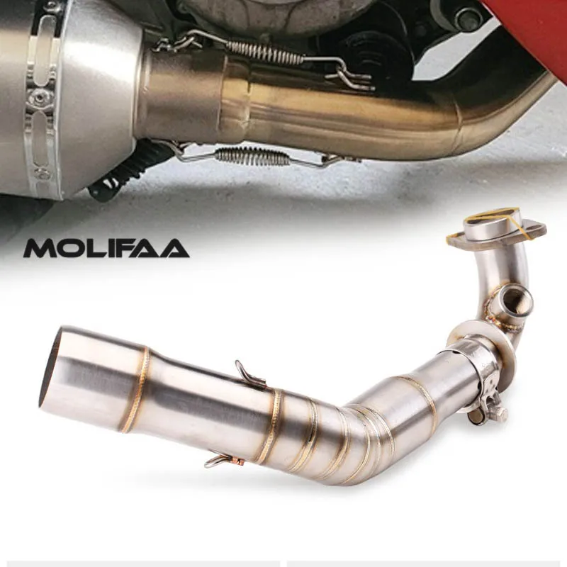 for Vespa GTS 300 2008 - 2021 Motorcycle Exhaust Front Pipe Stainless Steel Exhaust Pipe Line Tube Set Accessories