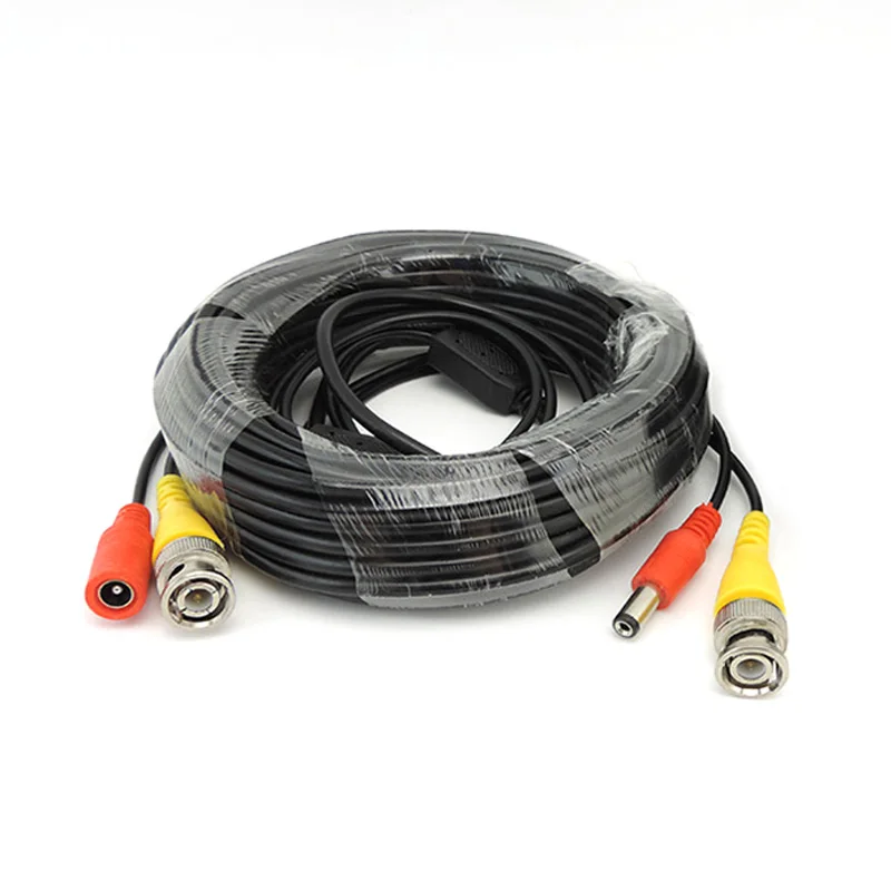 Cable de alimentación de vídeo BNC de 5M/10M/20M/30M, Cable de enchufe CC de salida para cámara CCTV, accesorios de sistema DVR de vigilancia L1