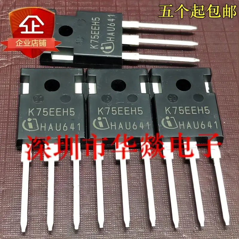 5PCS/  K75EEH5  IKW75N65EH5   TO-247 650V 75A In stock