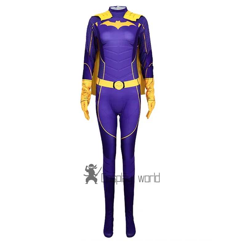 

Женский костюм для косплея Gotham Knights Bat, комбинезон супергероя Nightwing, накидка, женский костюм для вечеринки, плащ на Хэллоуин, одежда Zenti