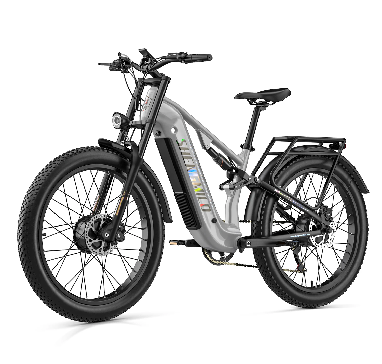 Shengmilo S600 Pro Elektrofahrrad für Erwachsene, Dual-Motor, Fat Tire E-Bike, 48V25AH Akku, 26 Zoll E-Mountainbike, All-Terrain Elektrofahrrad – Detail 21