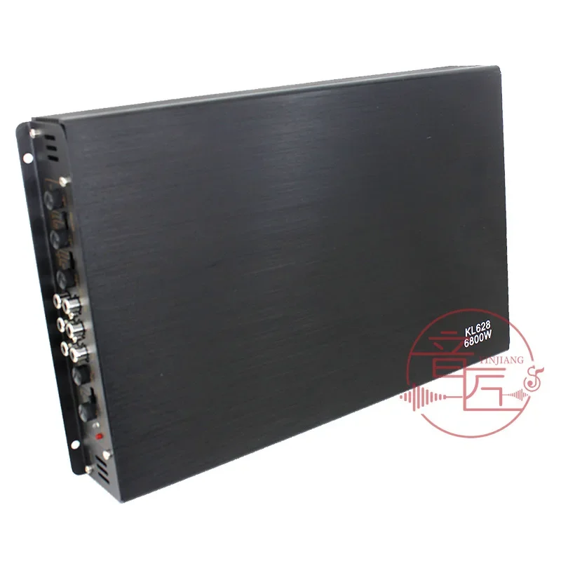 Car Audio Four-way Power Amplifier KL628 4-channel Car Power Amplifier 12V6800W High Power Amplifier