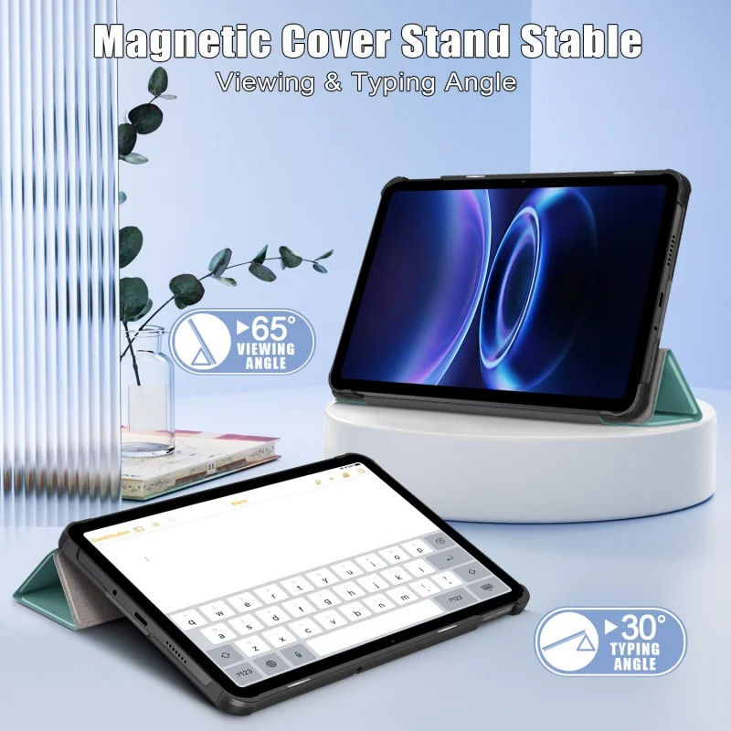 For POCO Pad C1 Case Magnetic PU Leather Folding Stand Smart Cover For Redmi Pad 2 9.7 inch POCO Pad C1 9.7 Tablet Case Kids