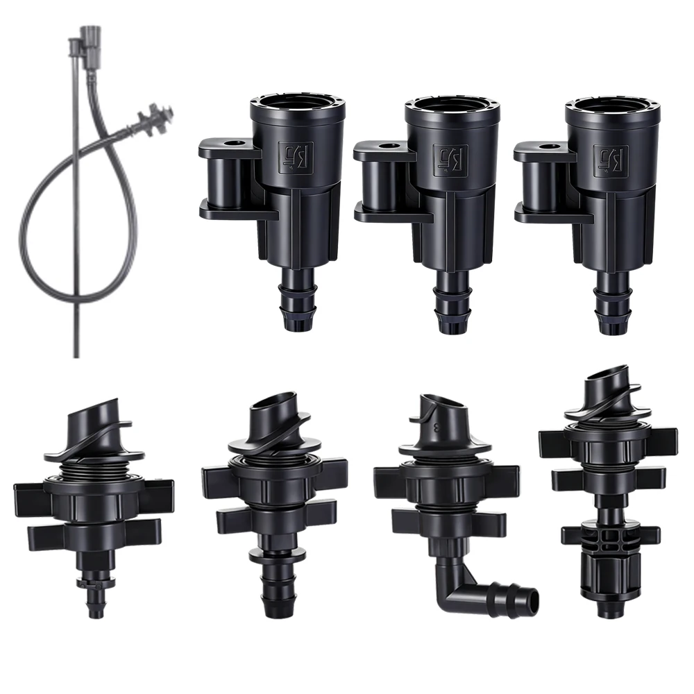4/7mm 8/11mm Hose Connector Fittings Connecting to 1/2" Male Thread Sprinkler Head Garden Farmland Irrigation System Accessories