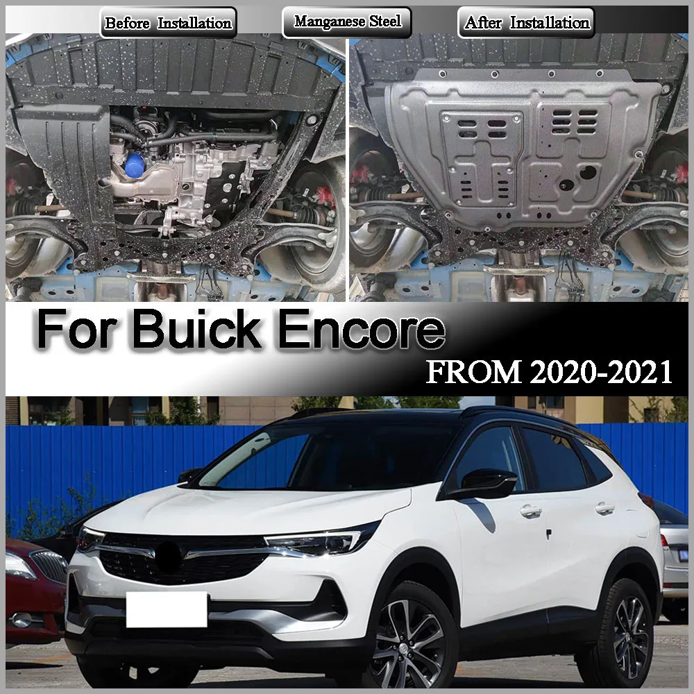 For Buick Encore 2020-2021 1.0T 1.3T Aluminum Magnesium Alloy Transmission Chassis Guard Skid Plate Underbody Protection Shield