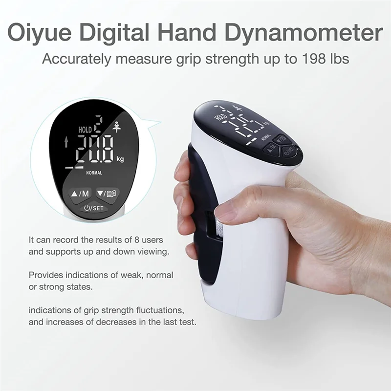 -A90P Electronic Grip Power Trainer Auto Capture Smart Hand Dynamometer Grip Power Trainer