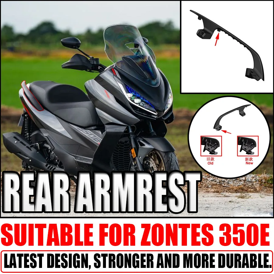

For ZONTES 350E E350 Motorcycle Aluminum alloy tail section Accessories Rear Handle Passenger Seat Hand Grab Bars Armrest