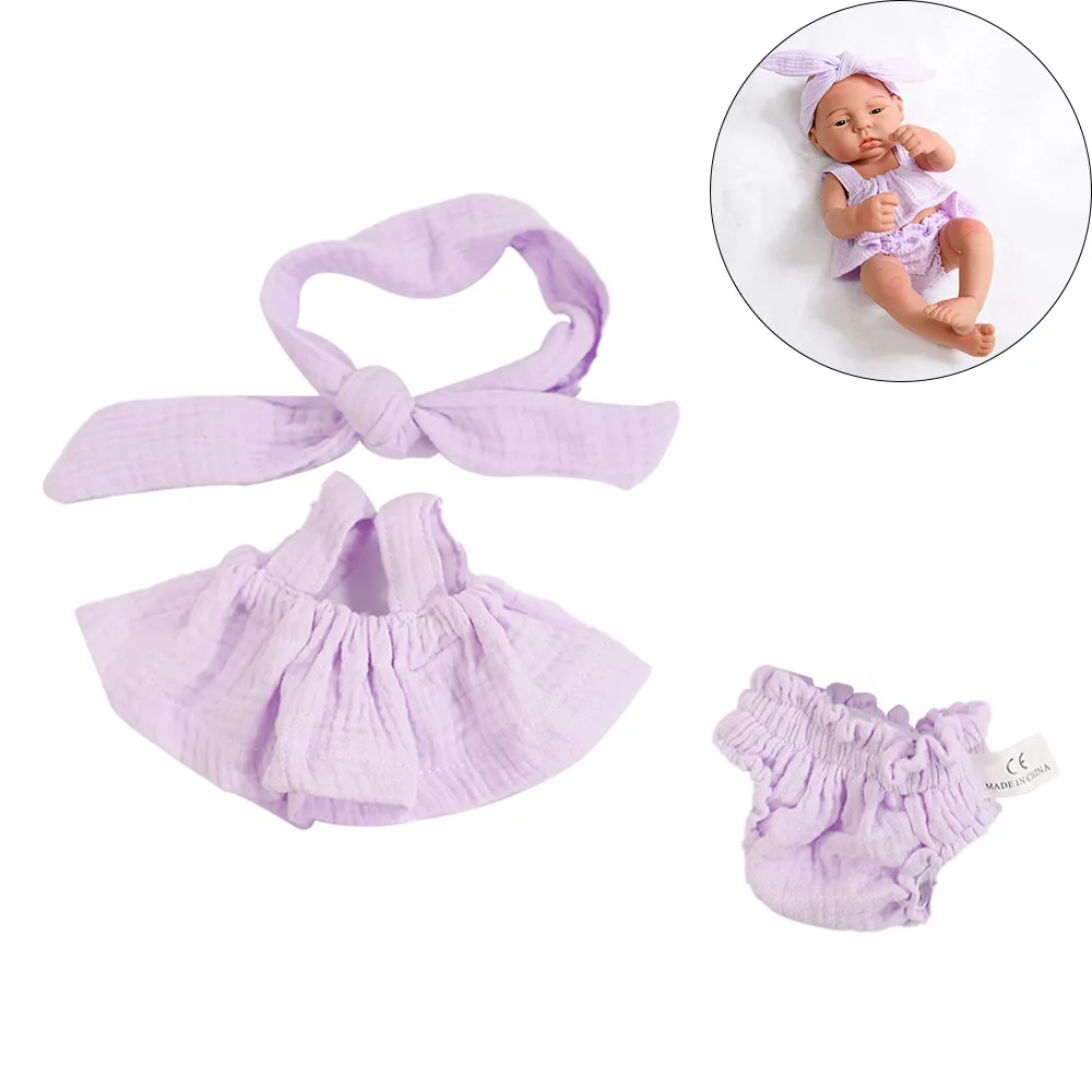 Reborn Puppenkleidung 16 Zoll 40cm Set Body Mütze Puppen Outfit Kleidung Zubehör Geschenk für Kinder zum Anziehen und Spielen Puppenzubehör Mini Puppe – Detail 32