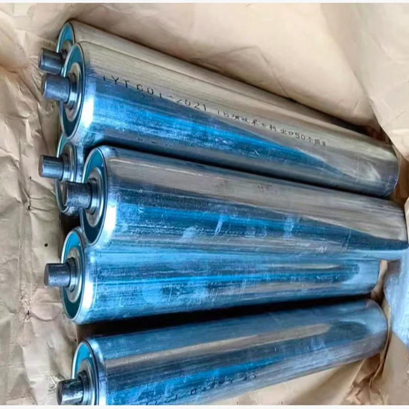 

Galvanized/Carbon Steel Conveyor Roller - 1Pcs Ø25-60mm × 200-500mm for Assembly Line