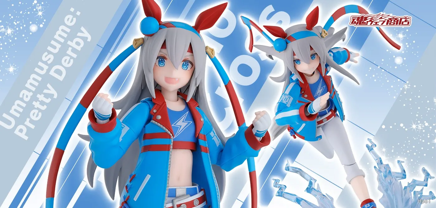 【มีสินค้าในสต็อก】BANDAI Soul Limited S.H.Figuarts ฟิกเกอร์อนิเมะ Jockey Girl Tamamo Cross ของสะสม ของขวัญ