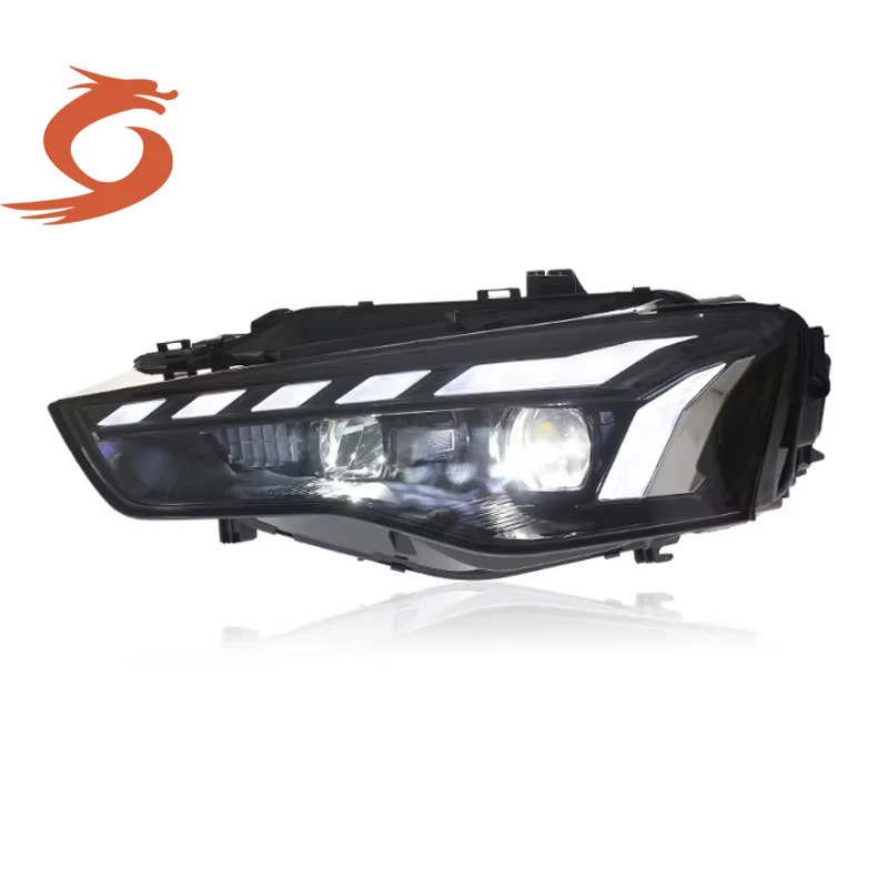 لأودي A5 12-16 نماذج مجموعة مصابيح أمامية تعديل LED تشغيل الحصان الأزرق النهار تشغيل ضوء تشغيل المياه بدوره مصباح إشارة