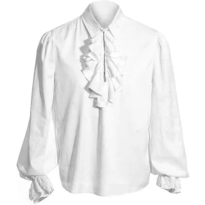 Adulto niños vampiro renacentista victoriano Steampunk pirata volante camisa Colonial Top Medieval disfraz de Halloween Cosplay