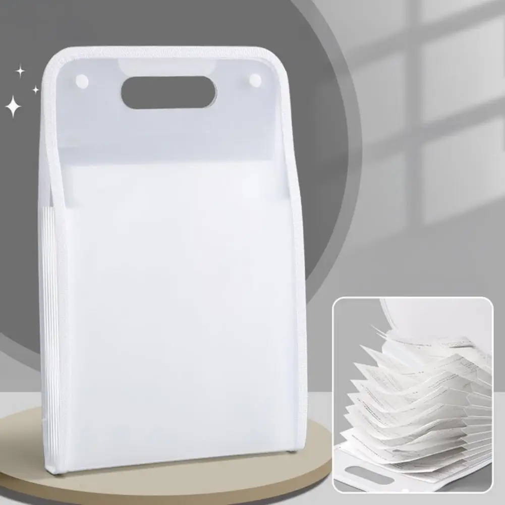 File Folder Organizer Portable Document Holder 2pcs Accordion File Organizer with 13 Pockets Portable Document Receipt for A4