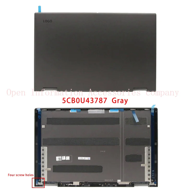 New for Lenovo Yoga C740-15IML; replacemen laptop accessories LCD back cover/bottom/keyboard with logo 5cb0u43790