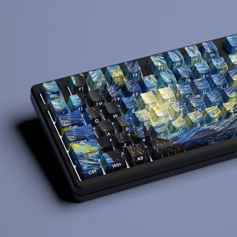 

Keycap front side engraved transparent PBT original full five-sided thermal sublimation process custom keyboard cap