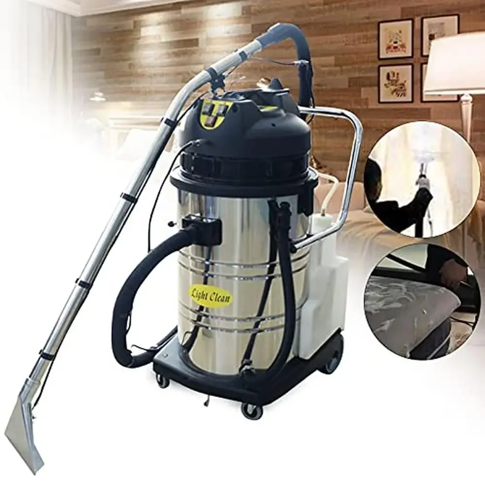 Professional 3-in-1 Carpet Cleaner Machine Portable Extractor 2110W Strong Steel Body Low-Noise Motor