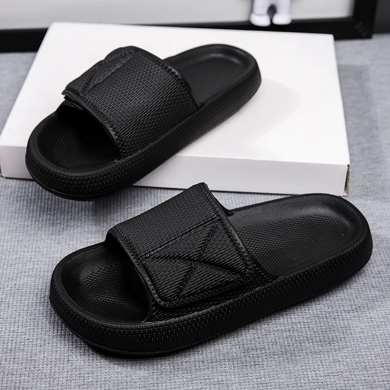 New summer men slippers non-slip soft EVA shoes outdoor leisure breathable slippers men thick sole comfortable beach sandals 45