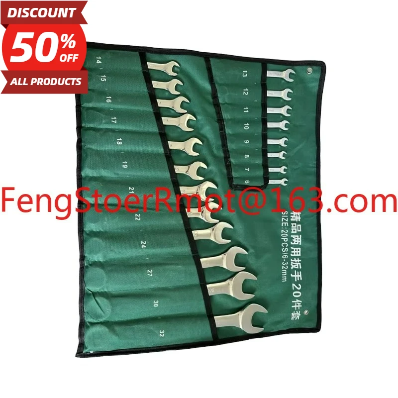 

20 шт., набор ключей с храповым механизмом из углеродистой стали, метрический 6-32 мм, ручной динамометрический ключ с промышленным жестким корпусом, поддержка OEM