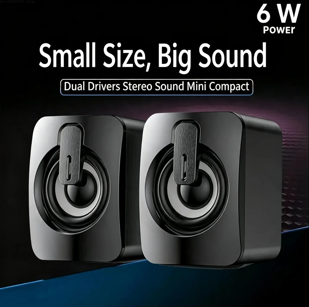 New PC Sound Box HiFi Stereo Speakers with USB Wired Microphone and LED Light for Desktop Wholesale Subwoofer