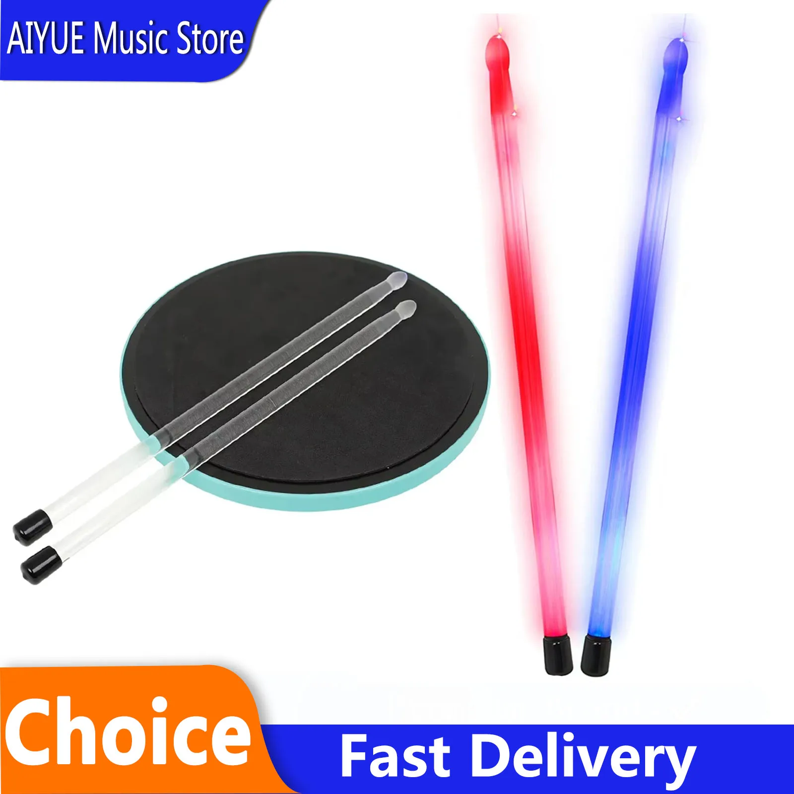 IRIN 1 Pair Marimba Mallets Drumstick Glitter Drumsticks Xylophone Glockenspiel Bell Percussion Musical Instrument Parts