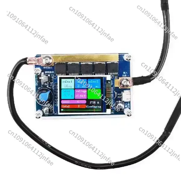 Mini Spot Welder Control Board Portable Digital Display Spot Welding Machine 7-14V Battery DIY 18650 Battery Pack English