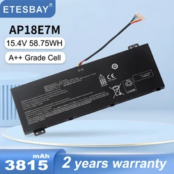 ETESBAY AP18E7M 58.75WH Laptop Battery For Acer Predator Helios 300 PH315-52 PH315-53 PH317-53 Aspire 7 A715-74G Nitro AN515-54
