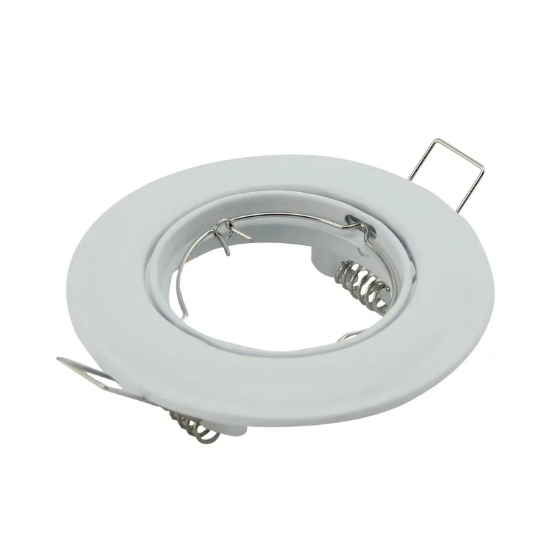 Ceiling Recessed Light White Shell LED GU10 Cut Out 62mm Recessed Frame Recessed Spotlight