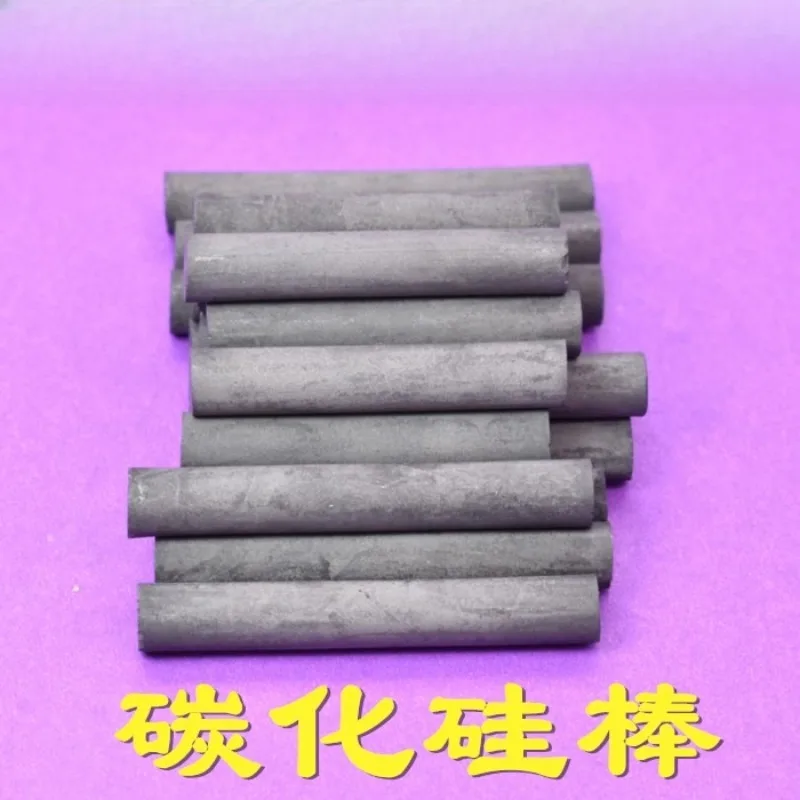 

4-32mm Pressureless Sintering SiC Round Rod Carborundum Bar Carbofrax Nicalon