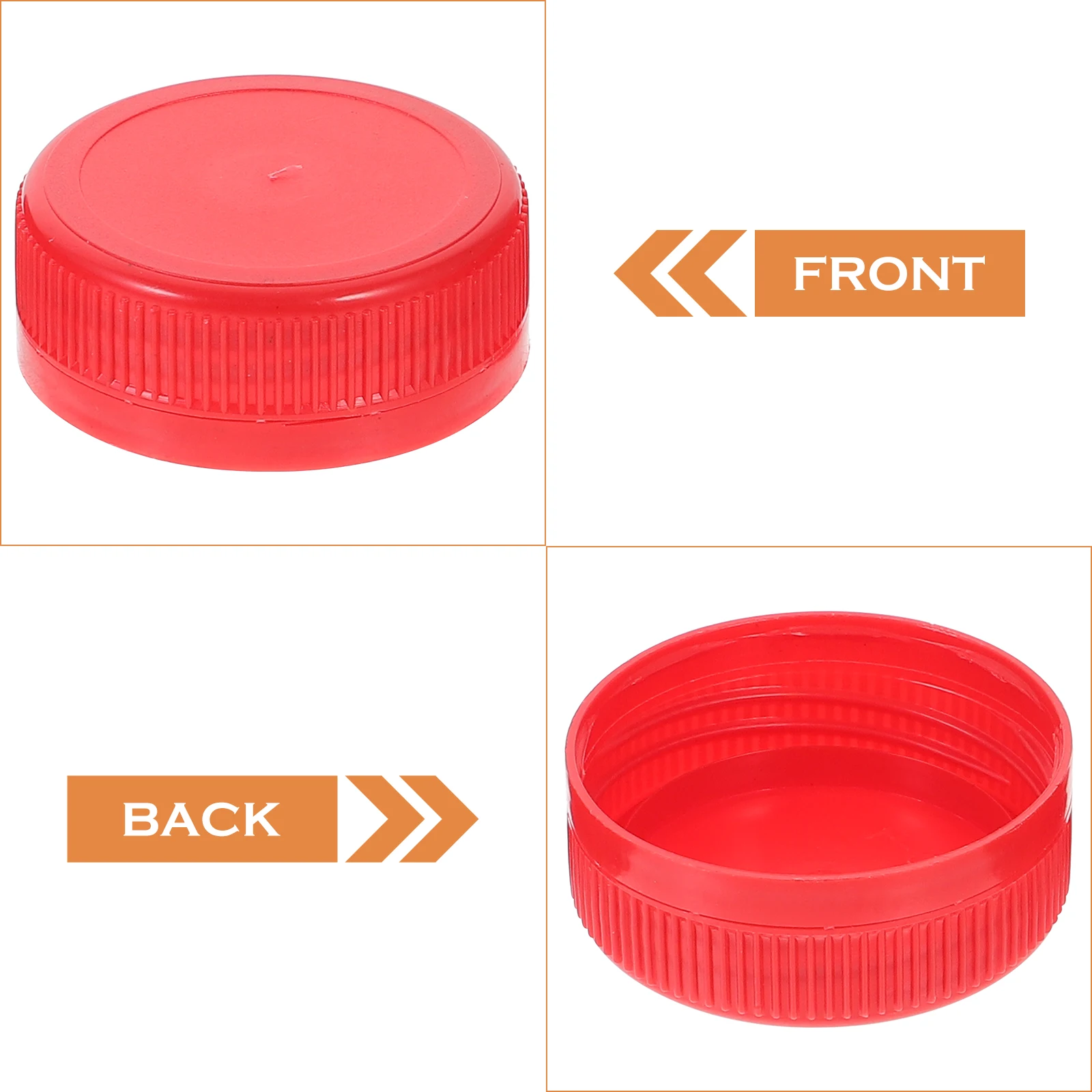 

100 Pcs Big Mouth Plastic Bottle Cap Child Bottles Reusable Lids or Caps with Screw